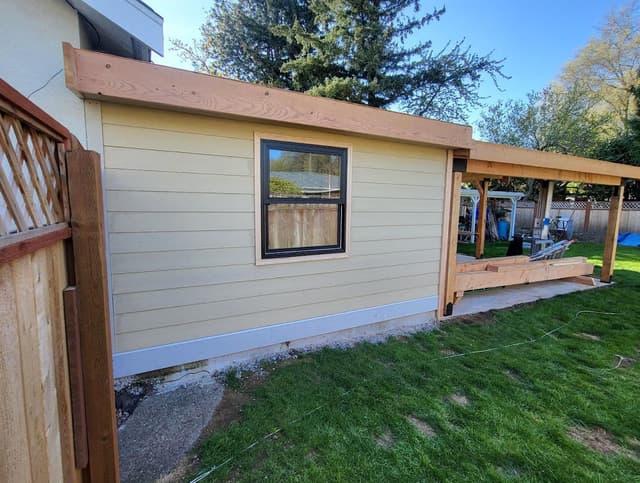 Connecting new outdoor space to the house