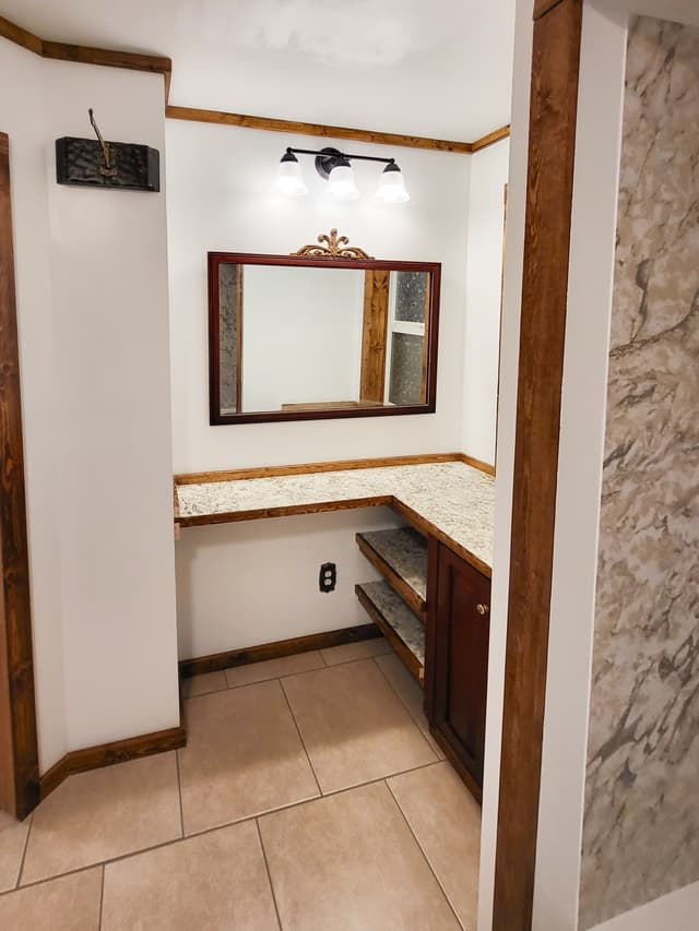 new countertops and cabinetry