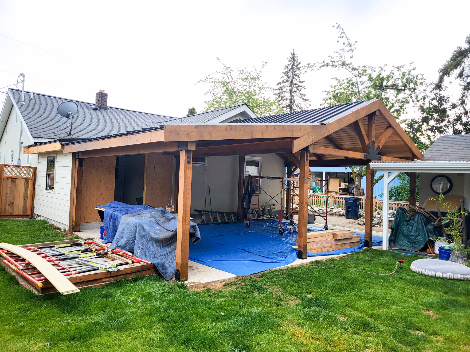 home addition under construction